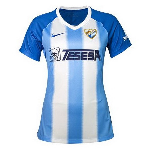 Camiseta Málaga Primera equipación Mujer 2018-2019 Azul Blanco